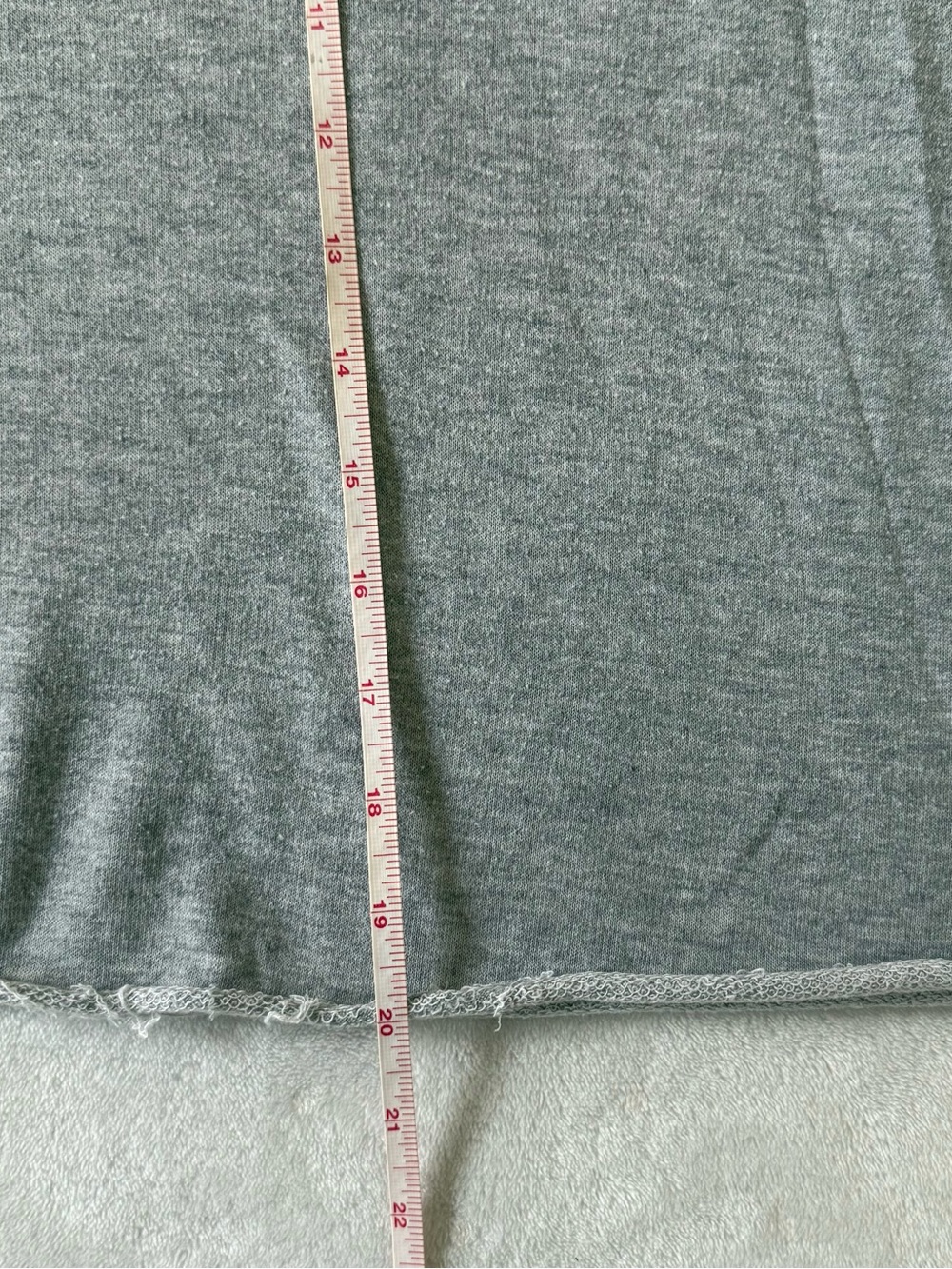 Fashion Nova Baby Girl Red Gray Color Block Cropped Top Sweatshirt Plus Size 2X - Picture 6 of 11